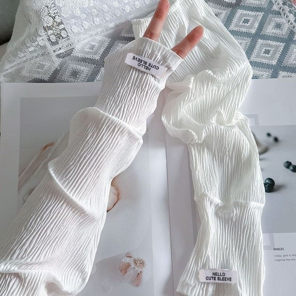 Elastic Lace Trim - أكمام واقية من الشمس من الدانتيل