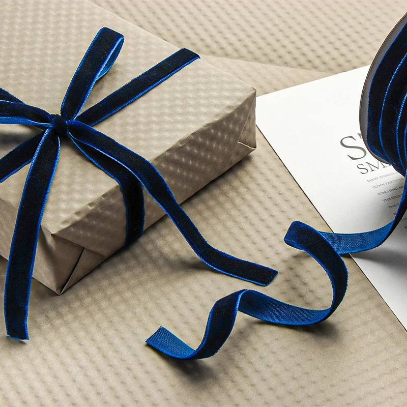 Velvet Ribbon Roll - شريط مخملي بطول 50 ياردة/لفة لتزيين