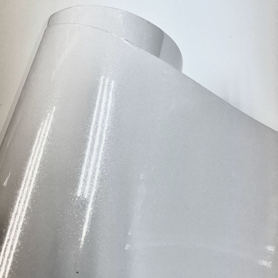 Glitter Vinyl Roll - فيلم فينيل لامع أبيض بلمعة الماس