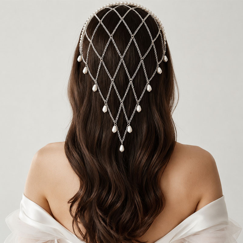 شبكة رأس مزينة باللؤلؤ الصناعي - مراجعة Beaded Trim Fringe وسعره